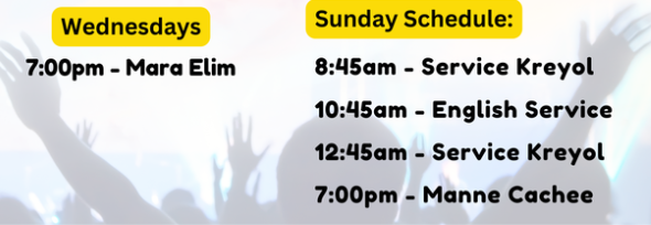Church Service Schedule
